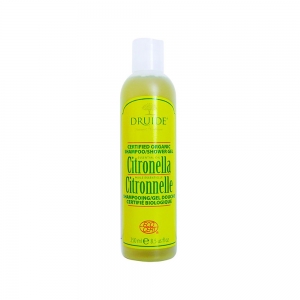 Shampoing et gel douche biologique Druide à la citronnelle 250 ml